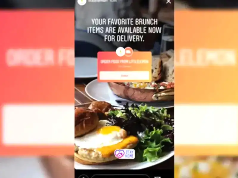 Instagram Üzerinden Yemek Siparişi Dönemi Başladı!